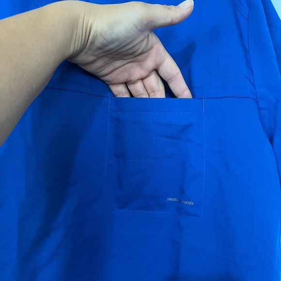 Healing Hands Purple Label•Men's Scrub Set,Solid Top + Utility Cargo Pant,Sz XL - Picture 7 of 17